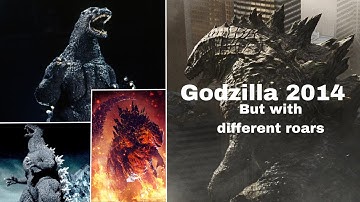 Godzilla 2014 but with different roars
