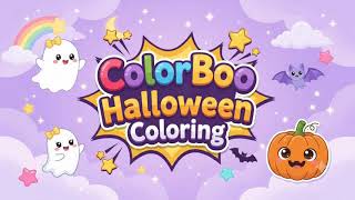 ColorBoo Halloween Coloring | Cute Halloween Coloring for Kids & Parents | Mobile game for kids screenshot 3