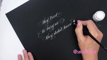 SarahScript - October Calligraphy videos