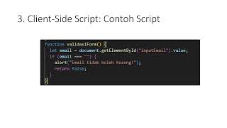 Konsep Dasar Server-Side Script dan Client-Side Script