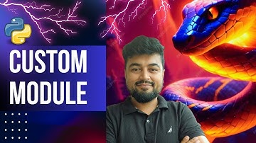 #52 Python Tutorial for Beginners | Custom module with example | Hindi