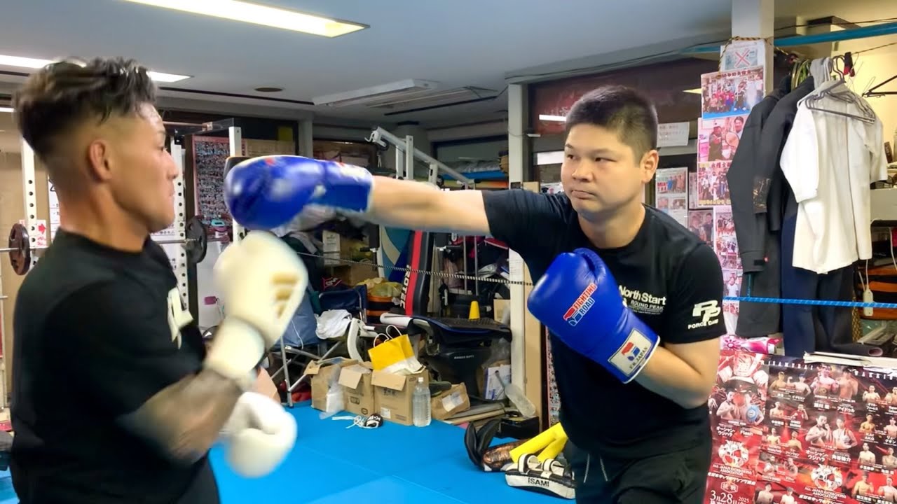 青木先輩と手合わせ