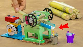 diy tractor Sugarcane Juice Machine mini science project | Farming Engineer | @SunFarming