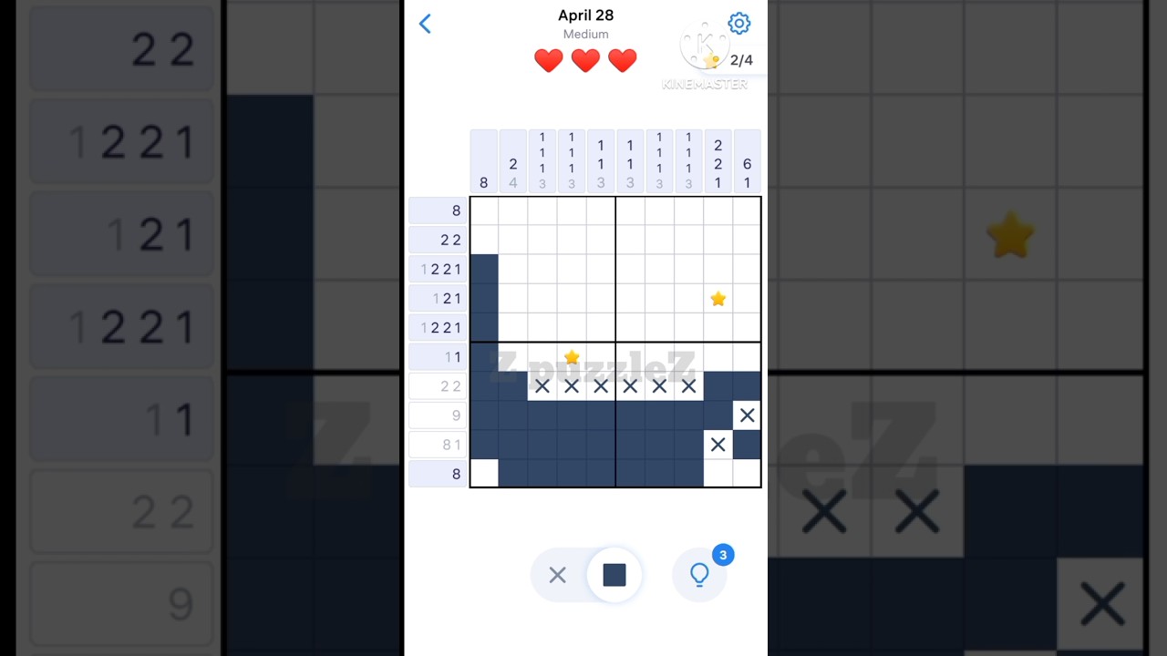 28 April 2025 Nonograms Daily Challenge answer &  how to solve @ZpuzzleZ