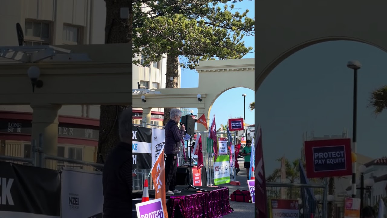 Maxine Boag - Pay Equity Rally, 24 May 2025, Napier, New Zealand