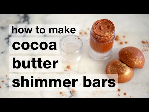 How to Make DIY Cocoa Butter Shimmer Bars