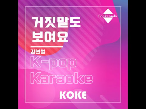 거짓말도 보여요 : Originally Performed By 김현철 Karaoke Verison