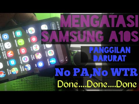 Mengatasi Samsung A10s ,panggilan Darurat saja.