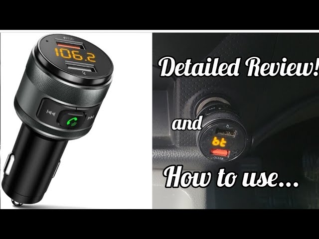  IMDEN Bluetooth 5.0 FM Transmitter for Car, 3.0