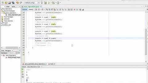 Java Video 4: Java Arithmetic Operators