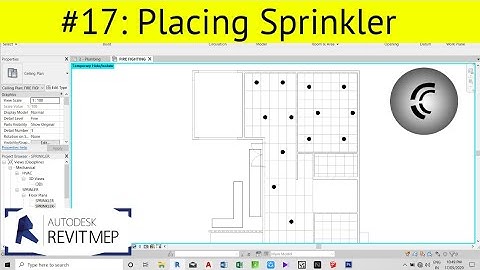 Revit MEP Lesson 17 : Placing Sprinkler (Fire Fighting Equipments)
