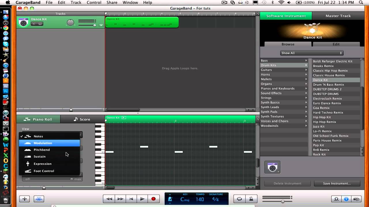 how to make a simple beat on garageband