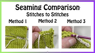 Comparing Seaming Methods - Horizontal Mattress, Back Stitch and Slip Stitch Crochet by Knitting with Suzanne Bryan 14,987 views 2 years ago 22 minutes