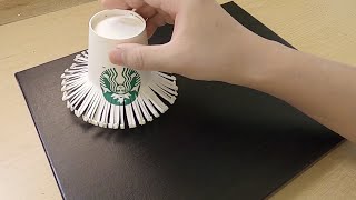 เทคนิคการวาดภาพดอกแดนดิไลอันถ้วยกระดาษ 'S' | ศิลปะสร้างสรรค์ง่ายๆ