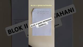 Blok Ii Şans İmtahani - Riyaziyyat Qəbul
