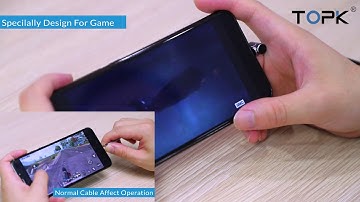 Topk 90 Degree 3-in-1 USB Cable - iPhone, C-type & Micro USB