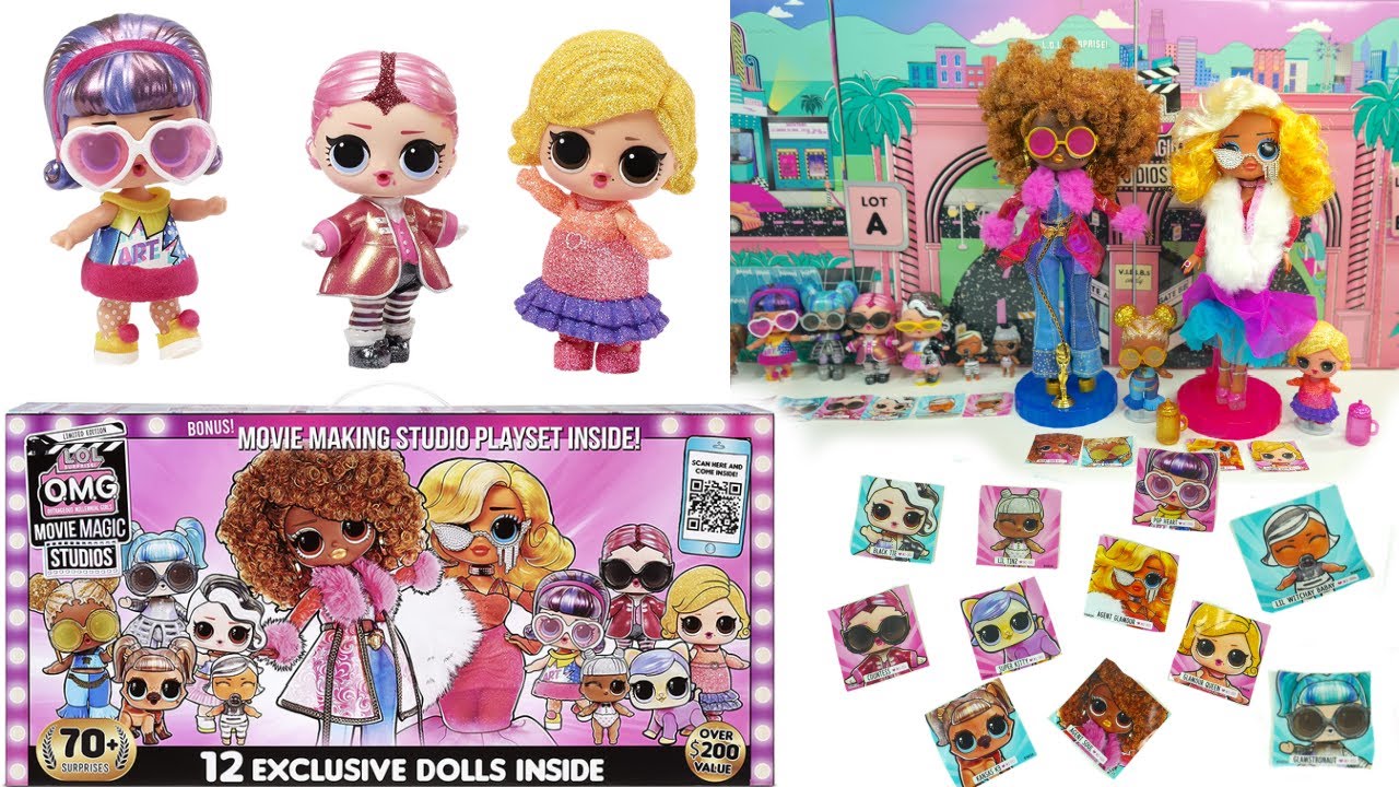 LOL OMG Movie Magic Studios Dolls 4 Dolls FULL UNBOXING! 