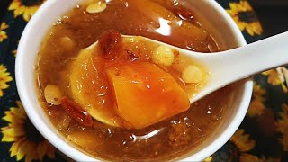 Sweet Fig Papaya Snow Fungus Soup 平民燕窩無花果木瓜雪羮