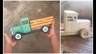 JUGUETE ARTESANAL -CAMIÓN DE MADERA (HANDMADE WOODEN TRUCK TOY)