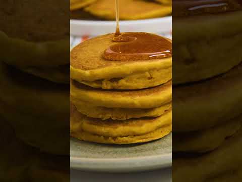 Pumpkin Pancakes That Taste Amazing - Dished #Shorts