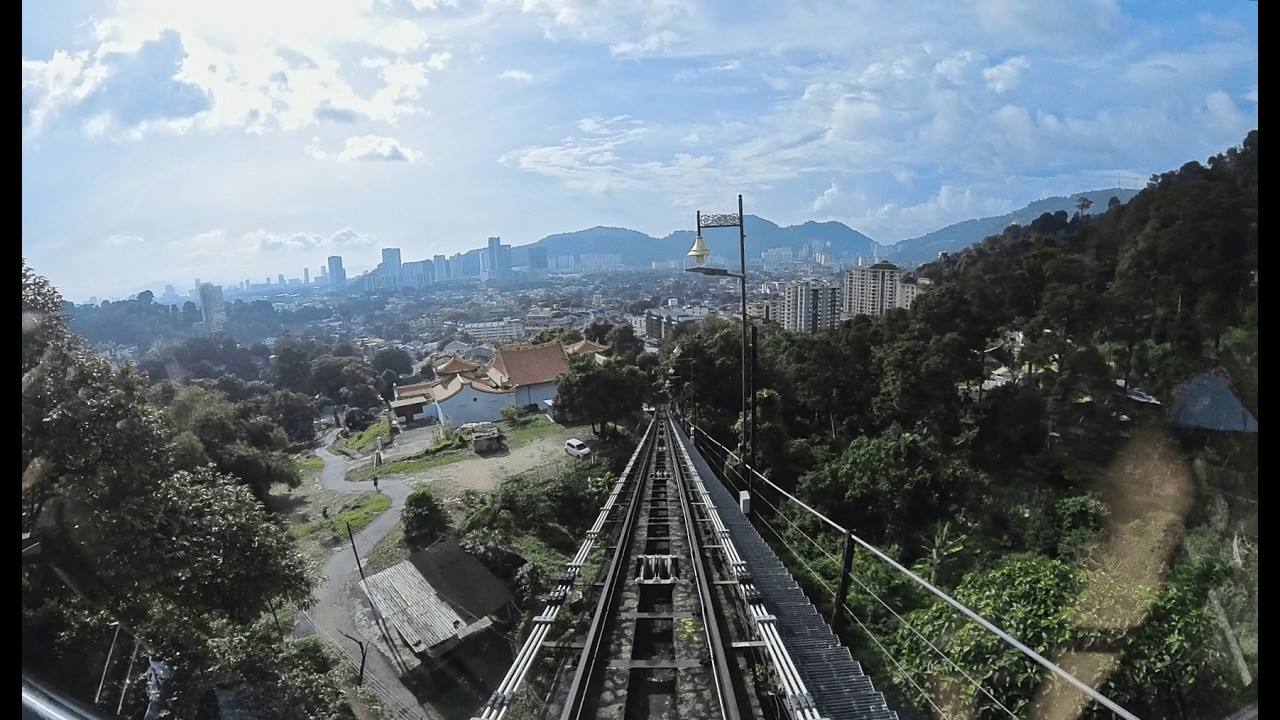 Penang Hill Funicular Railway Ride - Descent Front View (Nov 2024) (4K ...