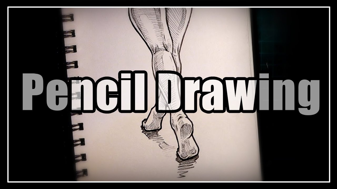 Лаборатория рисования стоп / Техника рисования карандашом / Процесс рисования.