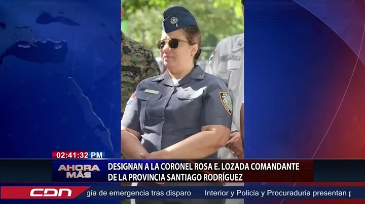Designan a la coronel Rosa E. Lozada comandante de...