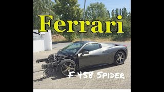 Frontschaden ferrari 458 spider /cabrio bj: 02/2014 ,erst 6.400km,2x
airbag offen wir kaufen auch ihren #ferrari_ankauf #unfallwagen
#totalschaden_ge...