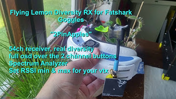 FlyingLemon 2PinApples Diversity Rx - OSD Menu