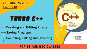 Turbo C++ || Lecture 10 | Initialize || Creating, Editing, Compling, Linkining and Executing Program