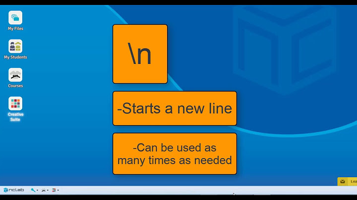 Special Characters in Python: \n 'newline'