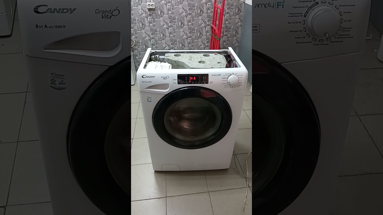 Стиральная машина Candy 8 кг, 1200 оборотов. Не крутит барабан.