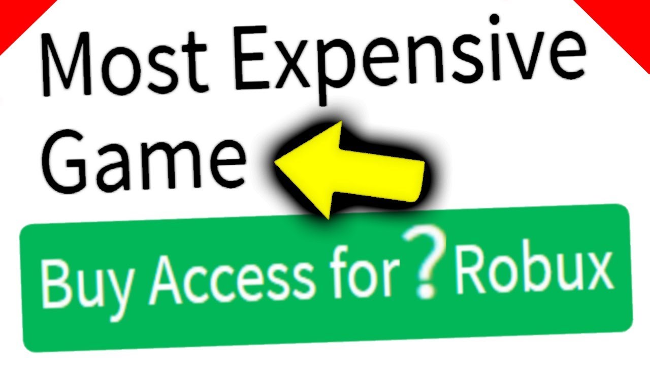 Most Expensive Roblox Game In The World Youtube - the most expensive roblox game ever roblox