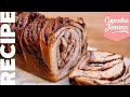 Amazing Twisted CHOCOLATE & NUTELLA BABKA Bread Recipe | Cupcake Jemma