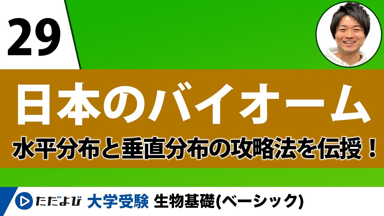生物基礎 日本のバイオーム 第29講 Okedou