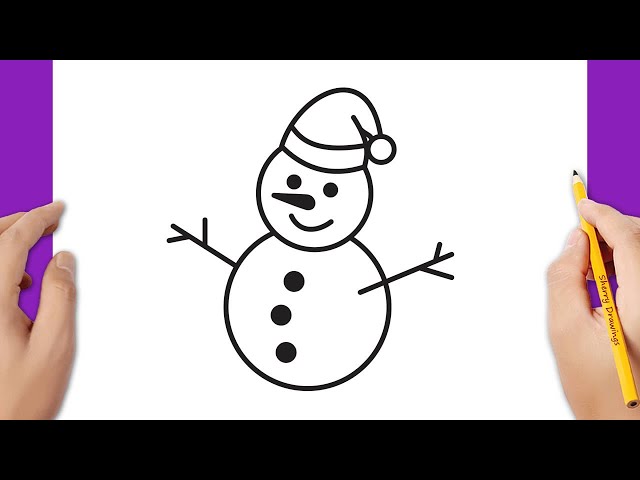 Smiling Snowman In A Scarf And A Hat Isolated On A White Background  Handdrawn Vector Illustration Stock Illustration - Download Image Now -  iStock