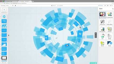 Change Prezi template - Technology animated