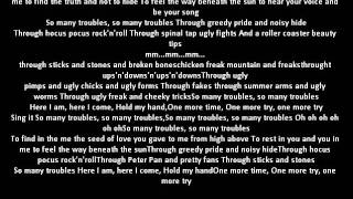 jimmy kelly-so many troubles lyrics