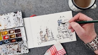 Let's draw together, a whole cityscape.