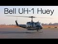 Bell UH-1 Iroquois Huey police rescue helicopter review + how to fly a helicopter