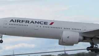 Boeing 777-300Er Taxi And Takeoff From Montreal-Trudeau Yul, Air France