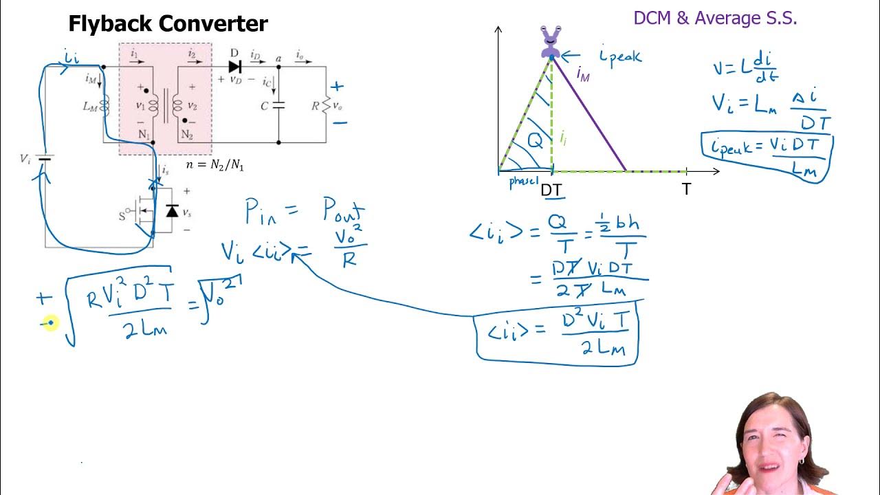 Flyback Converter Voltage Equation in Discontinuous Conduction Mode