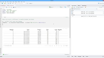 How to Calculate the Difference in Months between Two Dates in R. [HD]