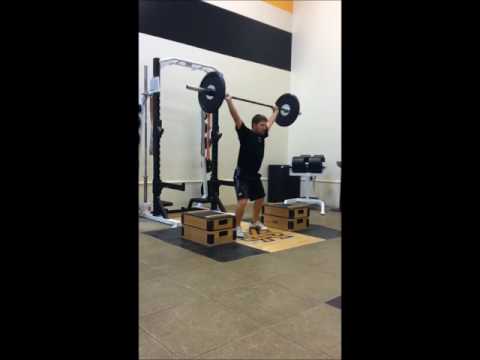 Above Knee Power Snatch (Blocks)