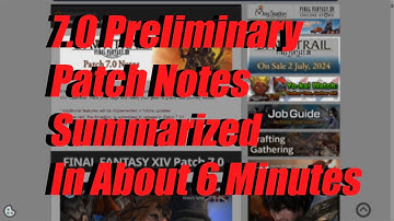 FFXIV Dawntrail PATCH NOTES Overview Summarized In About 6 Minutes