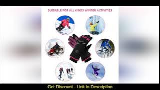 ⭐️ MOREOK Ski Gloves 3M Thinsulate Full Finger Thermal Gloves Touchscreen Winter Cycling Gloves War
