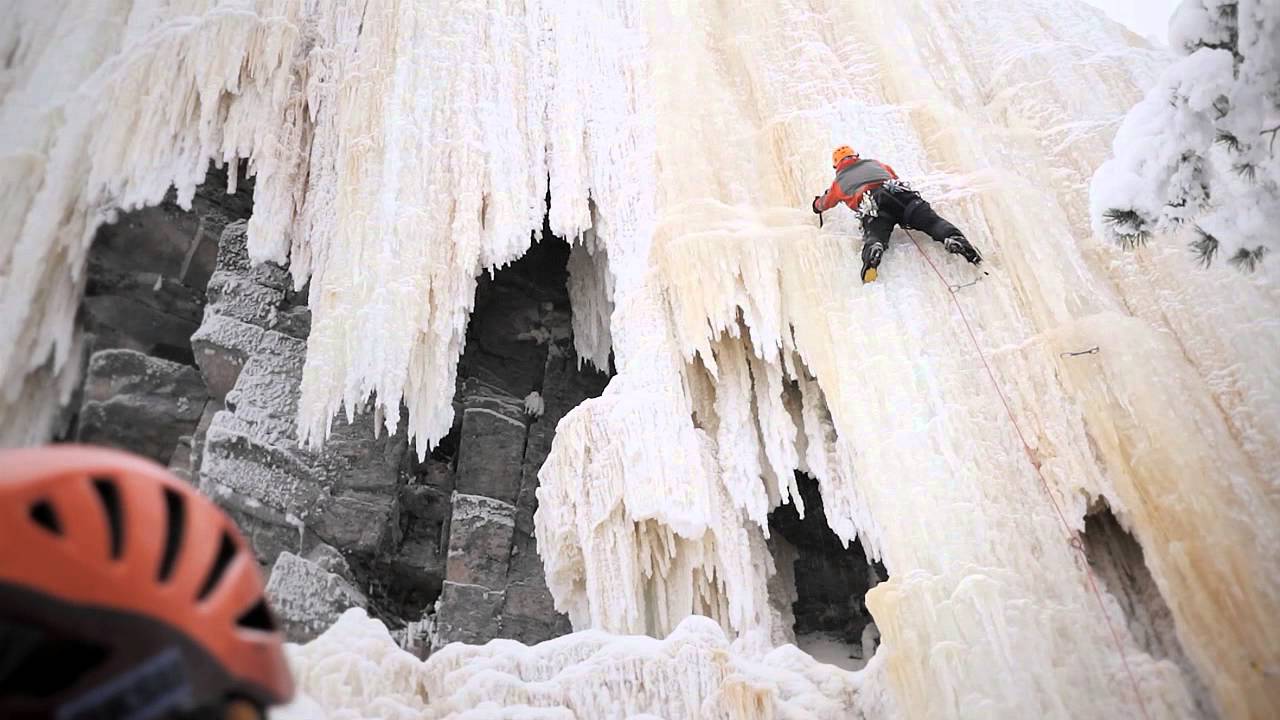 Ice Climbing at Korouoma - Finland.
