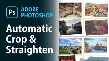 Crop and straighten scanned images automatically in Photoshop