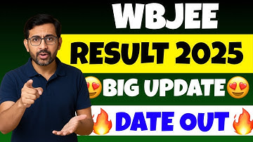 🔴 WBJEE Result Date 2025 ✅ | WBJEE Result 2025 Official Update | WBJEE Rank Card & Cut Off 2025