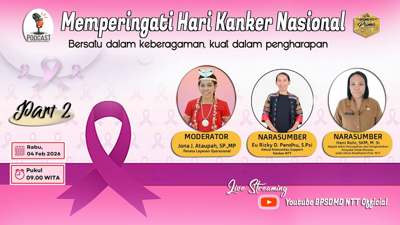 PODCAST INSPIRATIF & ADVOKATIF Part 2 || Inspirasi dan Advokasi kepada Penderita Kanker
